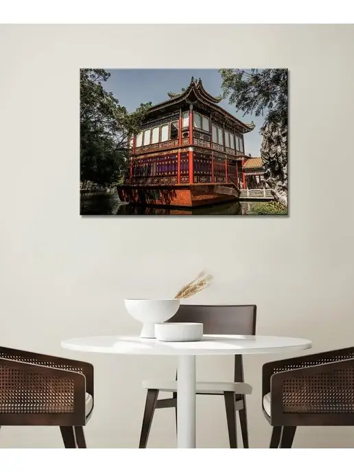 Картины с городами Картина на холсте Китай архитектура 31 20х30, 20x30