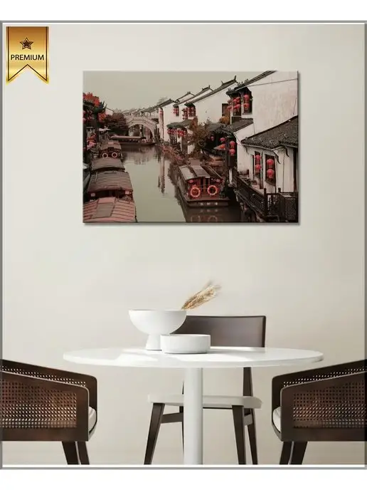 Картины с городами Картина на холсте Китай архитектура 15 20х30, 20x30