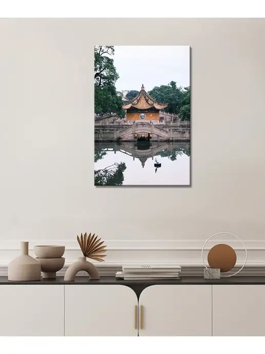 Картины с городами Картина на холсте Китай архитектура 14 20х30, 20x30