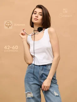 Майка летняя свободная Sevenext 87970735 купить за 282 ₽ в интернет-магазине Wildberries