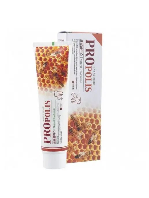 HANIL Зубная паста c прополисом Natural Bee Q, 2 шт по 180 гр, 180 мл, фото 5