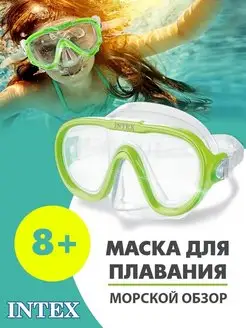 Маска для плавания и снорклинга детская, подростковая Intex BabyFun 88025803 купить за 986 ₽ в интернет-магазине Wildberries