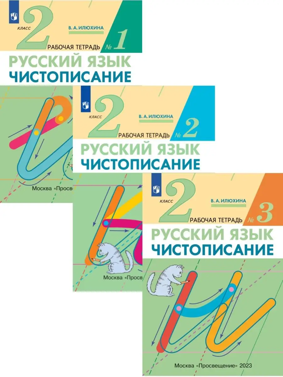 Илюхина Чистописание 2 класс Комплект ДРОФА 88039922 купить в  интернет-магазине Wildberries