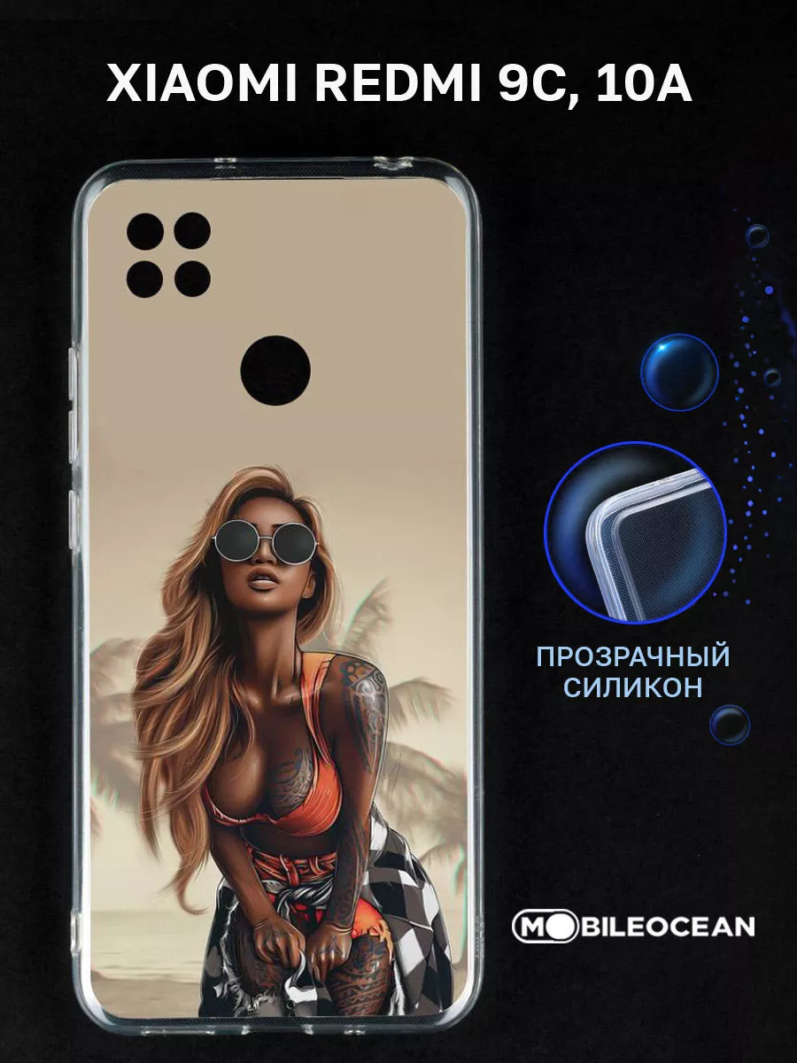 Чехол на Xiaomi Redmi 9C NFC, 10A, Редми 9С, 10А, прозрачный Mobileocean  88075746 купить за 300 ₽ в интернет-магазине Wildberries