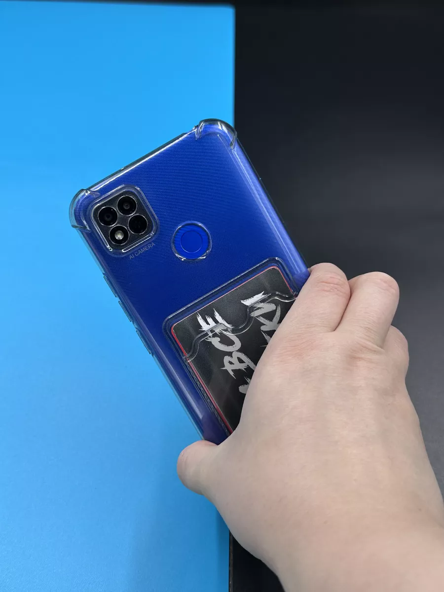 Силиконовый чехол Xiaomi Redmi 9c nfc, Redmi 10a с карманом DressMob  88148450 купить за 120 ₽ в интернет-магазине Wildberries