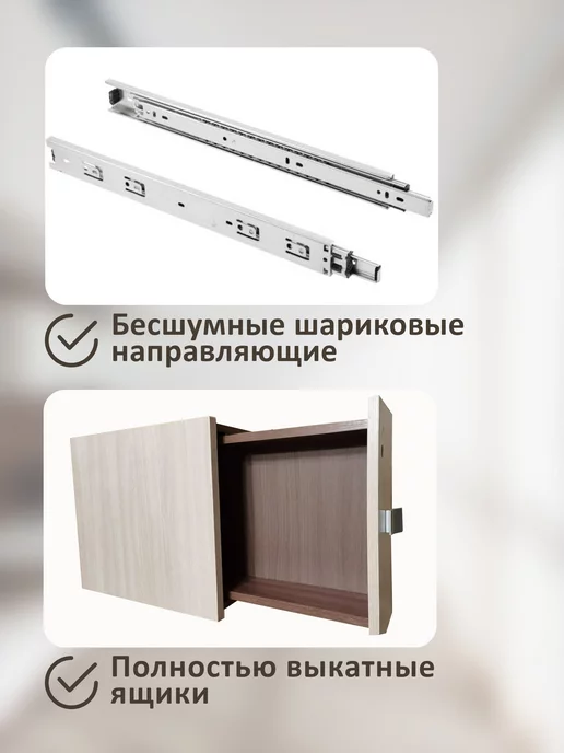 Алтай-Мебель Тумба офисная с ящиками на колесиках, коричневый, фото 5