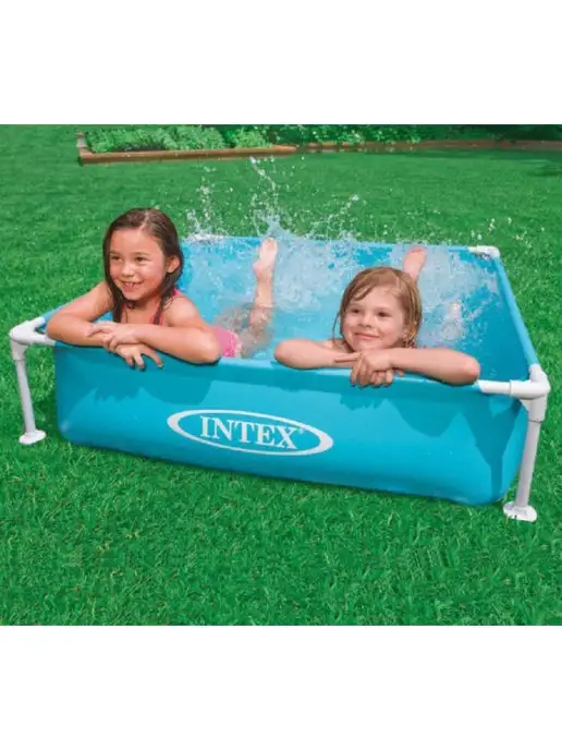 Intex 57173 Каркасный бассейн Mini Frame 122х122х30 см, 122x122x30 см, фото 2