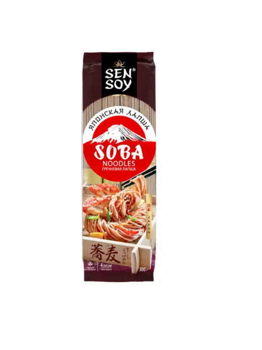 Sen Soy Premium Лапша гречневая Soba 300 гр и соус Якисоба 80 гр Sen Soy, 300 г, 80 г, фото 3
