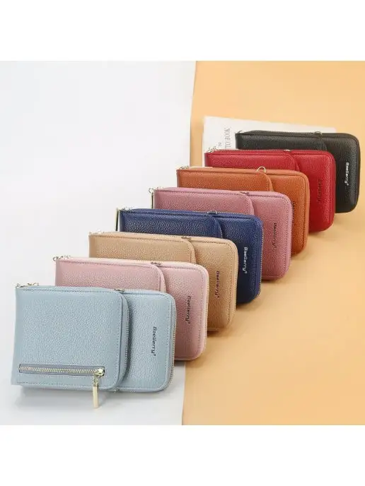 BAGS_CHI Клатч кошелек с ремешком на плечо, голубой, фото 5