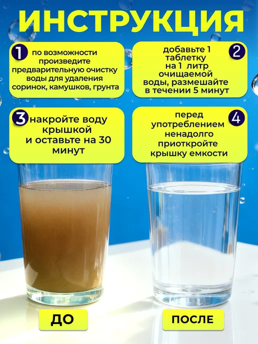 Аквабриз таблетки для дезинфекции воды, вариант, фото 2