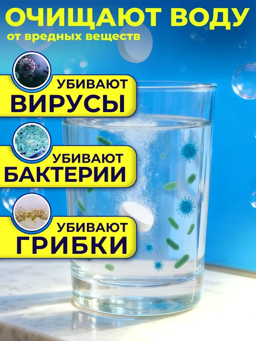 Аквабриз таблетки для дезинфекции воды, вариант, фото 3