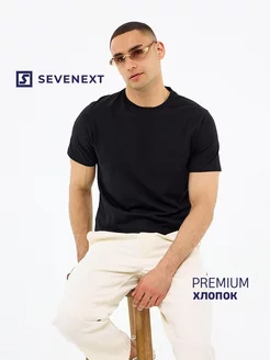 Футболка однотонная базовая хлопок оверсайз Sevenext 88782523 купить за 352 ₽ в интернет-магазине Wildberries