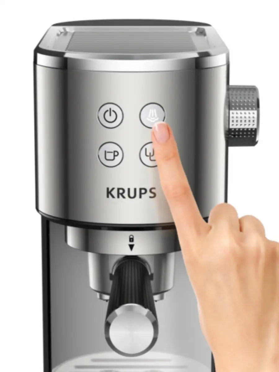 Кофеварка рожковая Krups VIRTUOSO XP442C11, 15 бар, 1400 Вт Krups 88835448  купить в интернет-магазине Wildberries