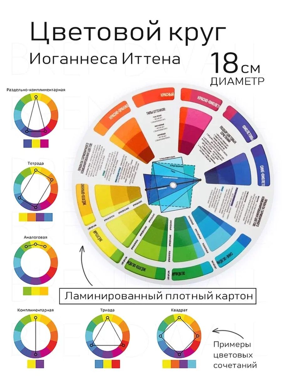 Цветовой круг иттена онлайн подбор цветов и генерации цветовых схем