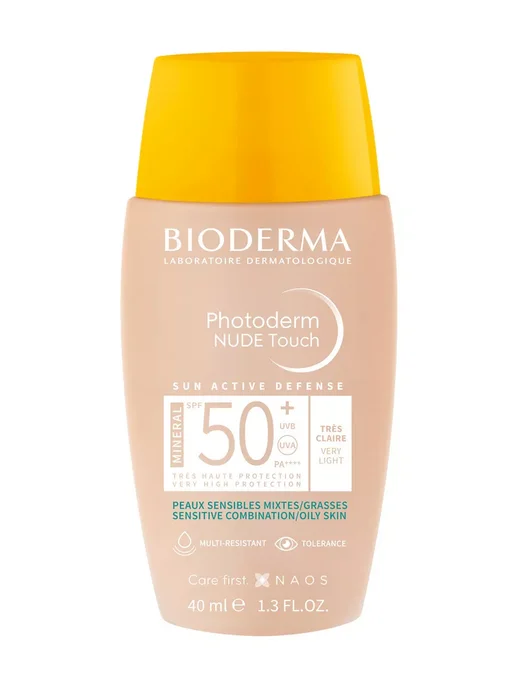 Bioderma Солнцезащитный флюид для лица с тоном, белый