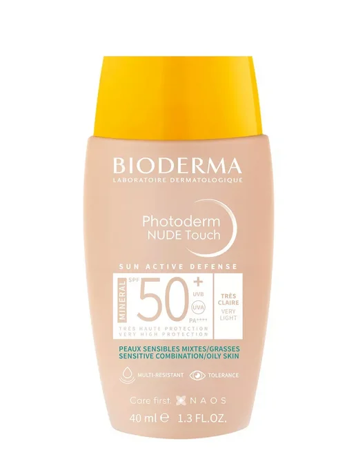Bioderma Солнцезащитный флюид для лица с тоном, белый, фото 4