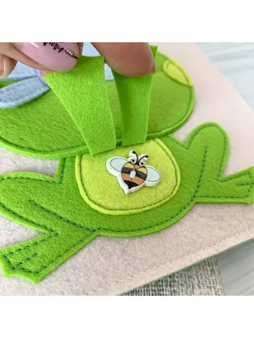 MimiBabyBook Книжка шуршалка для малышей тактильная развивающая, N2, синий, фото 7