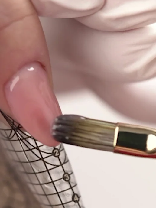 Nail Club Professional кисть для наращивания акригелем и гелем 5N G Silver, серебристый, фото 6