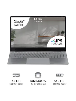 Ноутбук AZ-1505 15.6" J4125 4x2.0GHz, 12Gb, 512Gb Azerty 89111071 купить за 22 065 ₽ в интернет-магазине Wildberries