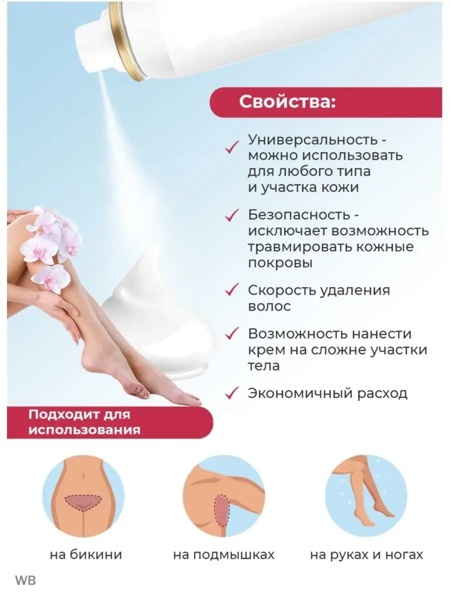 Спрей для депиляции/Средство для удаления волос MISHA-BEAUTY 90131848  купить за 240 ₽ в интернет-магазине Wildberries