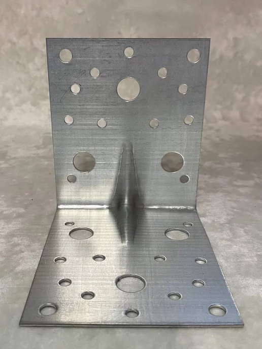 FIXER Уголок усиленный крепежный 50х50х35 оцинкованный, 105x105x90, фото 2