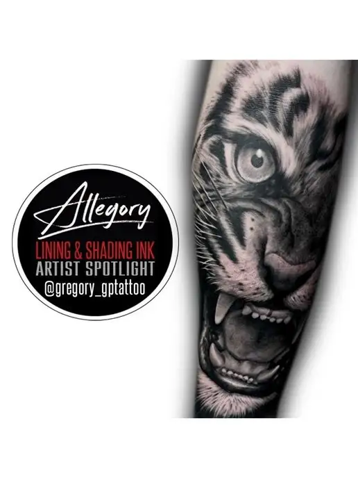 allegory BLAK Ink Краска для тату черная 30 мл - 1 oz, 30 мл, фото 4