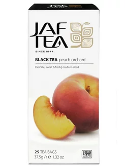 Чай чёрный JAF TEA Peach Orchard с ароматом персика 25 пак. Jaf Tea 90259074 купить за 198 ₽ в интернет-магазине Wildberries