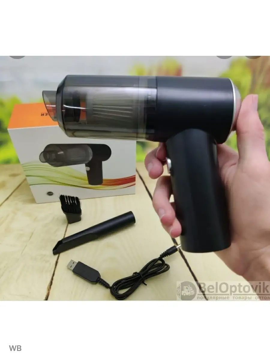 Автомобильный беспроводной пылесос 2 in 1 Vacuum Cleaner Shoh$Dimon  90266454 купить за 966 ₽ в интернет-магазине Wildberries