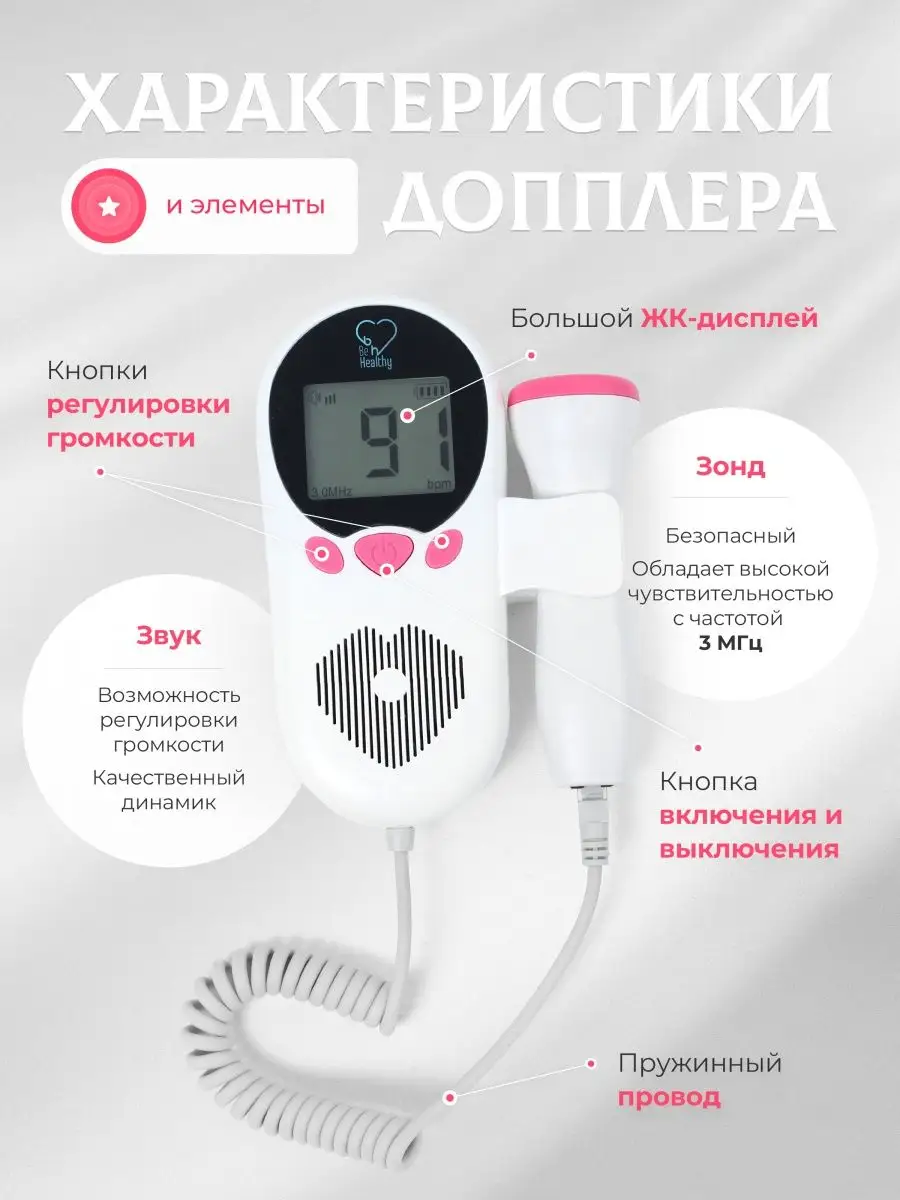 Фетальный допплер Joylife TK-T806 купить по низкой цене в интернет-магазине  Бриф-Мед.РУ