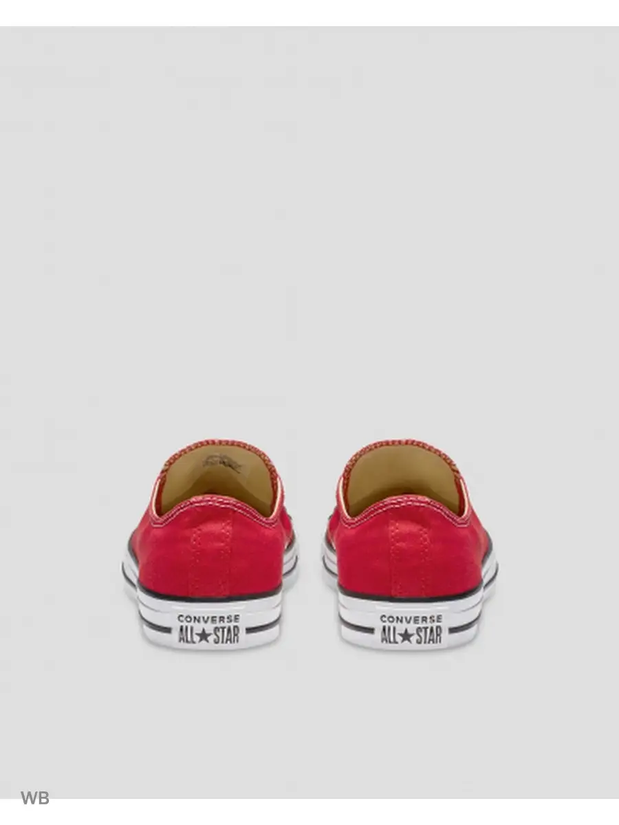 Converse red store low cut