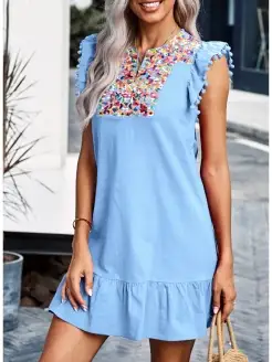 Платье летнее женское короткое MyCrush 90355279 купить за 2 738 ₽ в интернет-магазине Wildberries