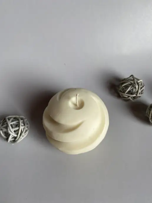 1001mold Форма для свечи мыла Шар Завитушка, вариант, фото 2
