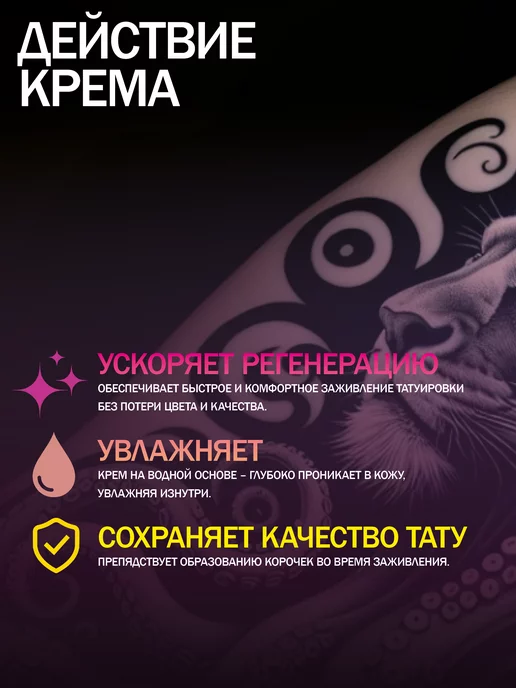Tattoo Pharma Доктор Про Плюс крем для заживления тату уход 30 мл, 30 мл, фото 3
