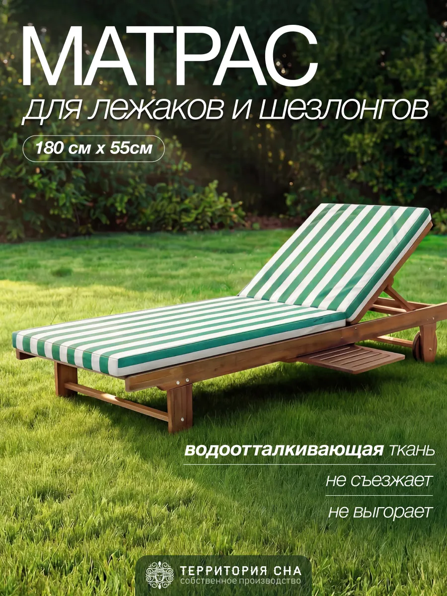 Матрас для шезлонга 180х55 см