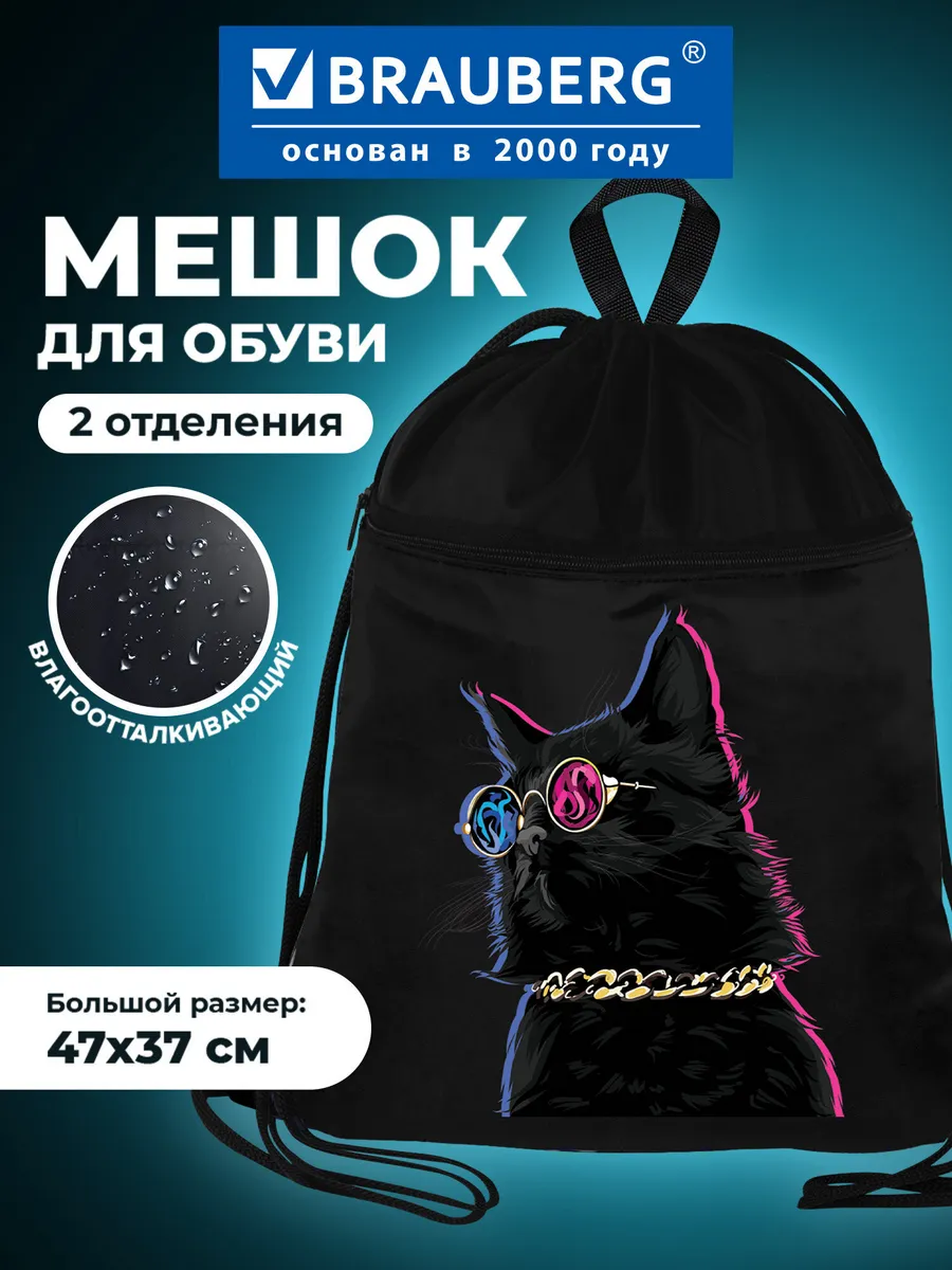 Мешок для обуви, сумка для сменки в школу, чехол плотный