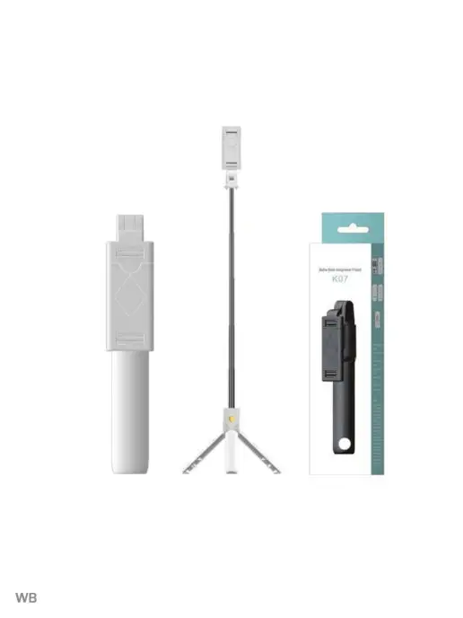 pro-i-shop Монопод - трипод K07 с bluetooth управлением, белый, фото 5