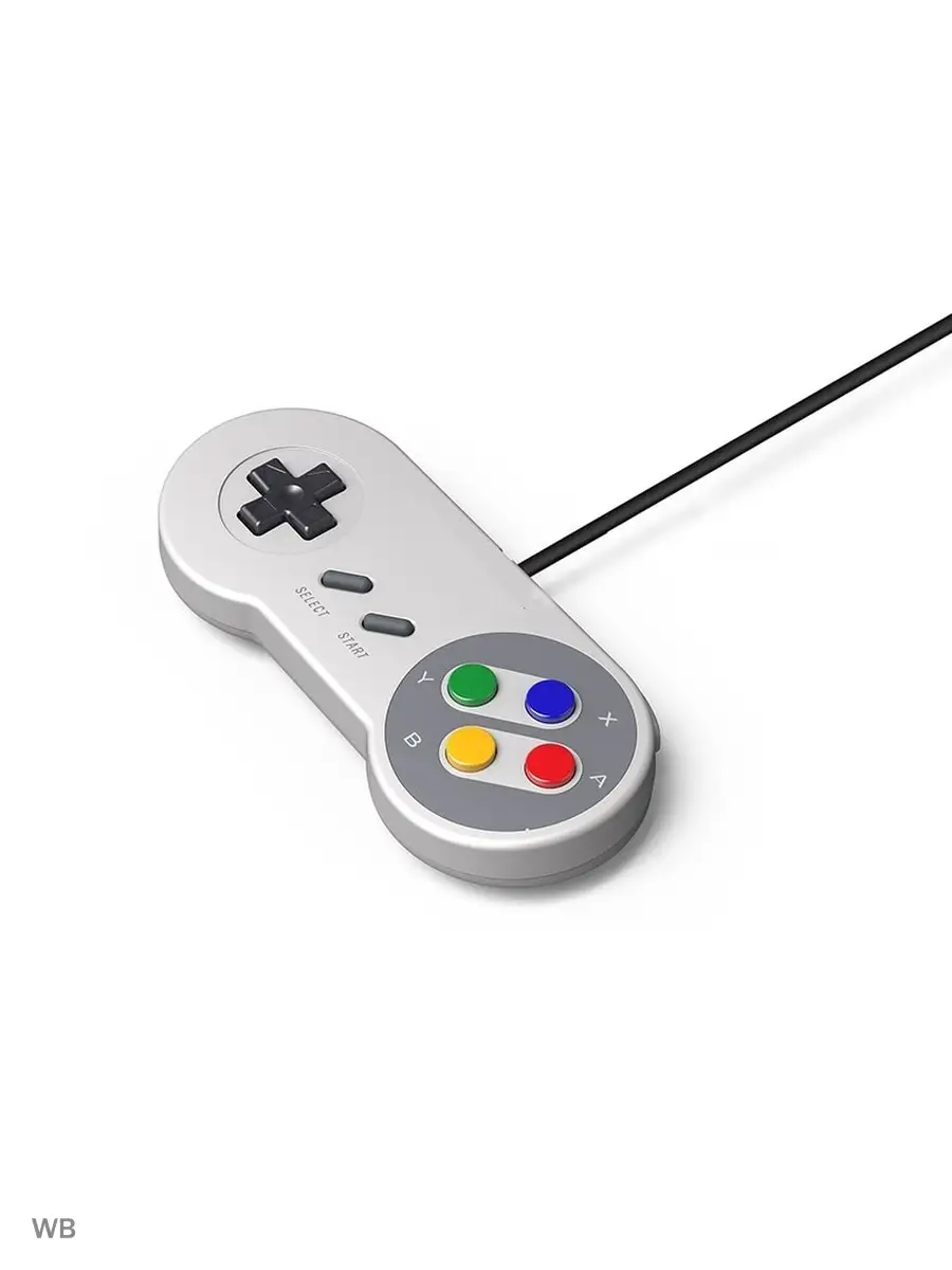 USB джойстик для игр Super Nintendo SNES c ПК, 1,8 метра Palmexx 90633397  купить за 1 578 ₽ в интернет-магазине Wildberries