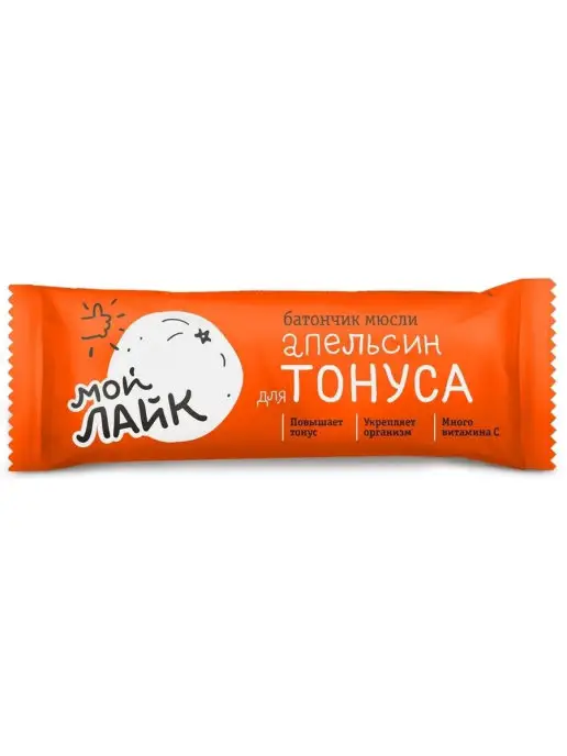 ЛЕОВИТ Батончик мюсли Апельсин для тонуса 30шт 25г, 30 шт, 25 г