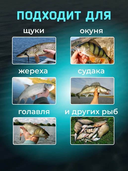 Fish world силиконовые приманки для рыбалки набор на щуку, окуня, черный, фото 6