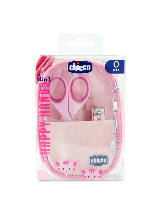 CHICCO Маникюрный набор Happy Hands, голубой, розовый, фото 4