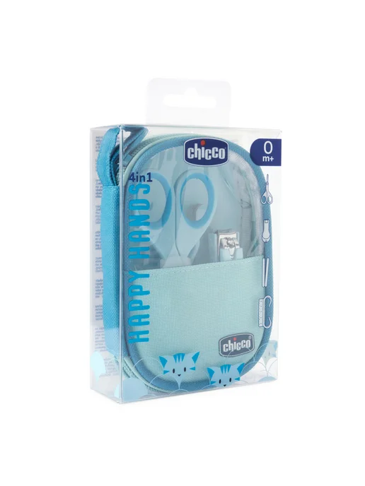 CHICCO Маникюрный набор Happy Hands, голубой, голубой, фото 3