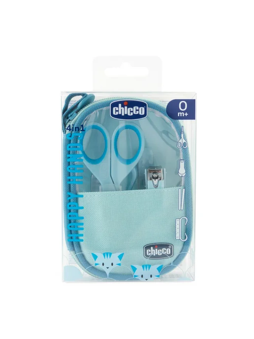 CHICCO Маникюрный набор Happy Hands, голубой, голубой, фото 4