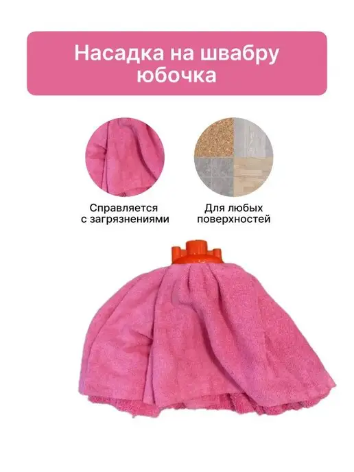 DomHouse Насадка для швабры из микрофибры 150гр, 150 г