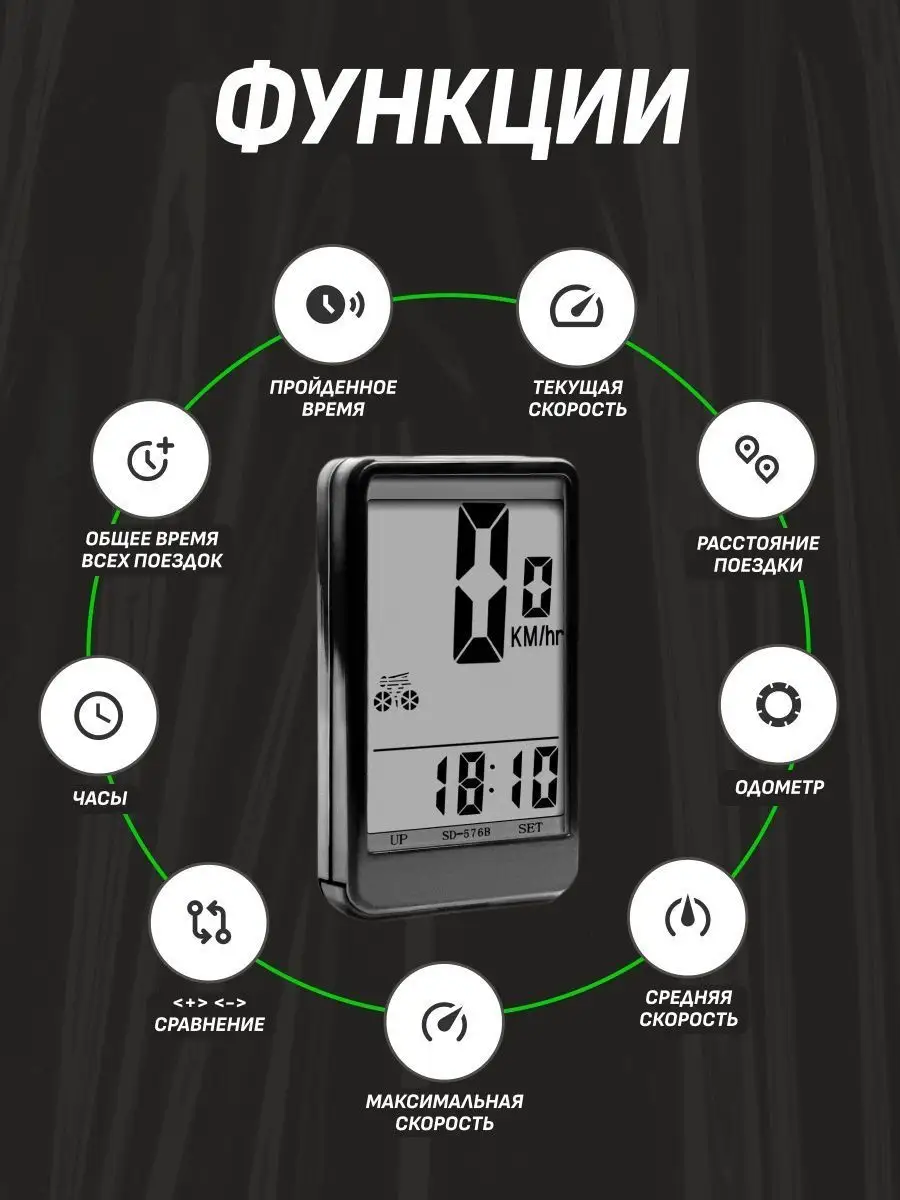 Велокомпьютер проводной, спидометр на велосипед MIXANTER 90741751 купить за  1 151 ₽ в интернет-магазине Wildberries