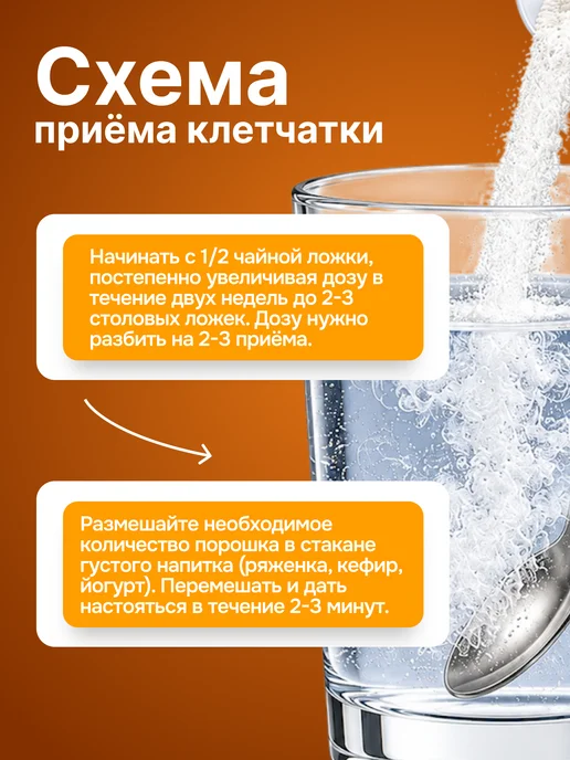 WATT NUTRITION Клетчатка Пшеничная WHEAT FIBER, 500 гр, 500 г, фото 6