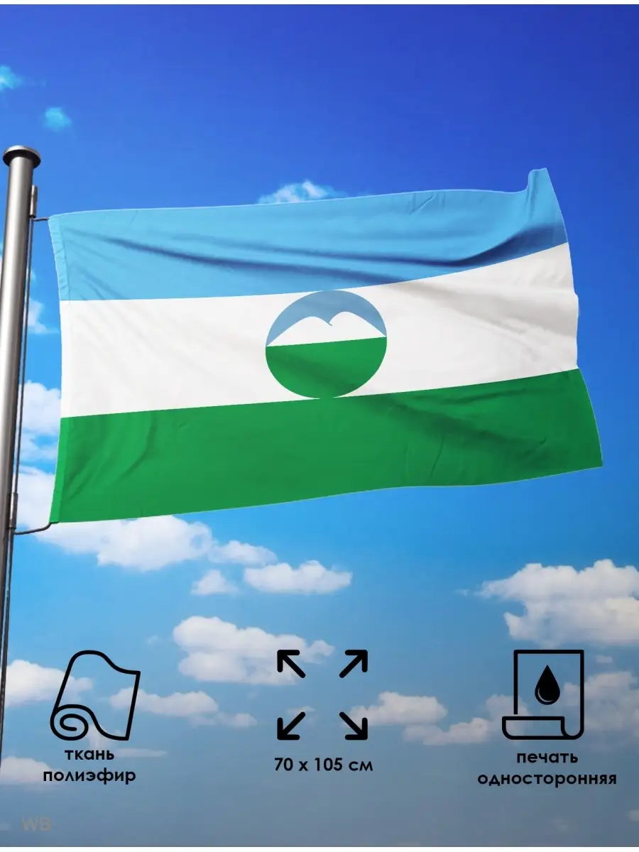 SCHF Флаг Республики Кабардино-Балкария