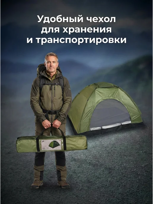 ДоброМарт Палатка туристическая 2 местная, вариант, фото 3