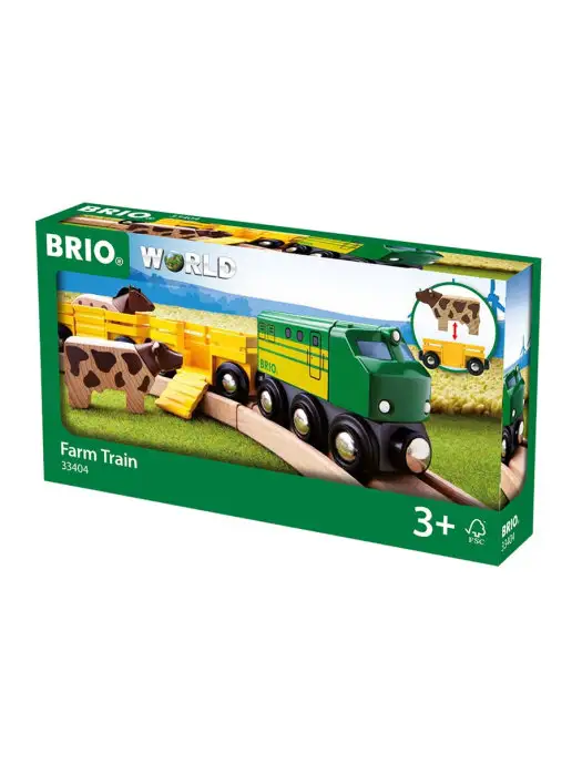 BRIO Грузовой поезд с животными 33404, желтый, фото 2
