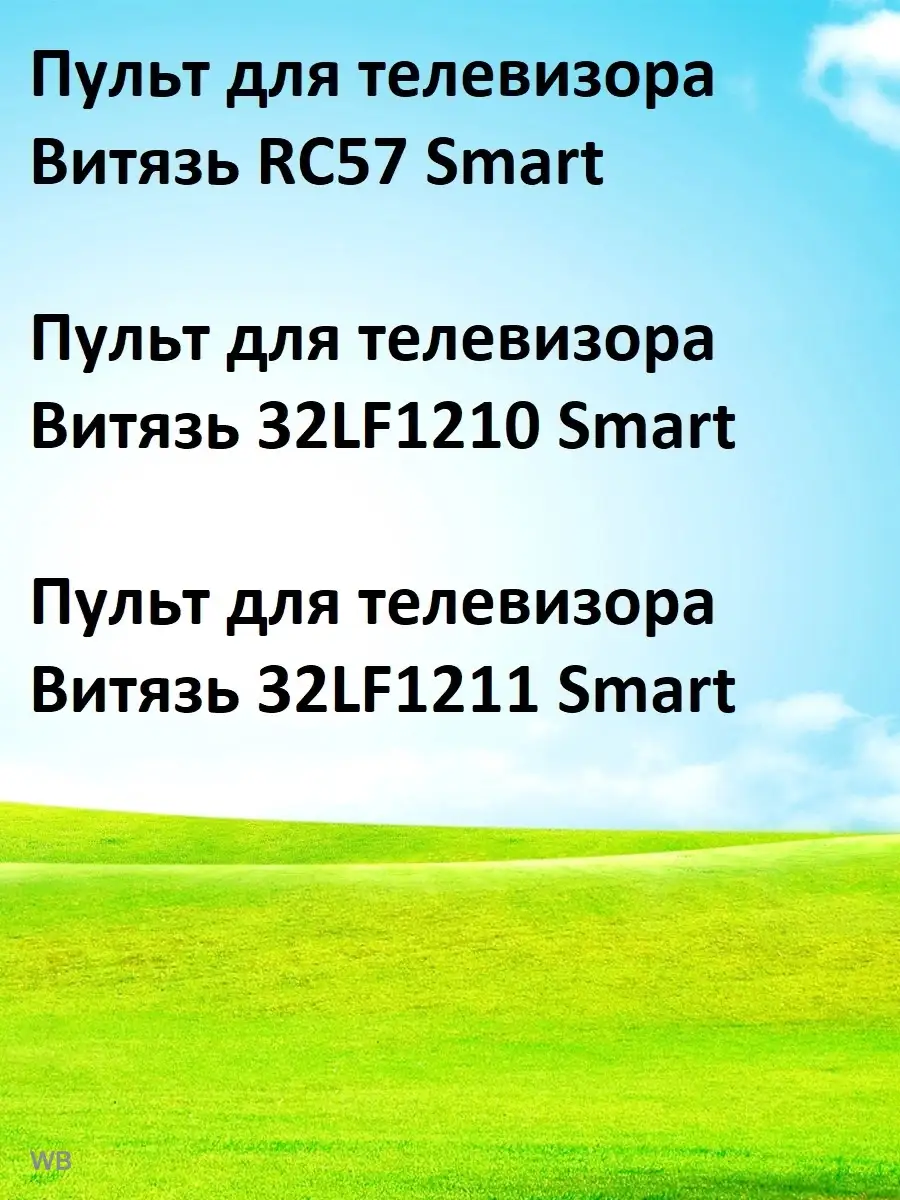 Пульт для Витязь RC57 Smart, 32LF1210 Smart, 32LF1211 Smart HUAYU 91063935  купить за 580 ₽ в интернет-магазине Wildberries