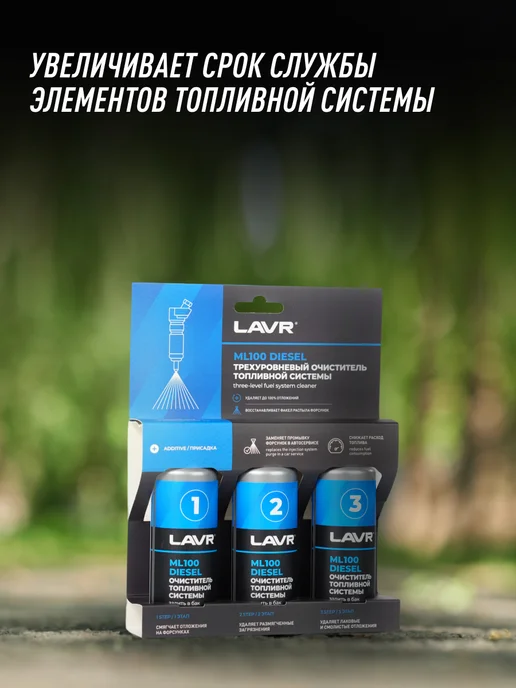 LAVR Очиститель топлива присадка для автомобиля, вариант, фото 5
